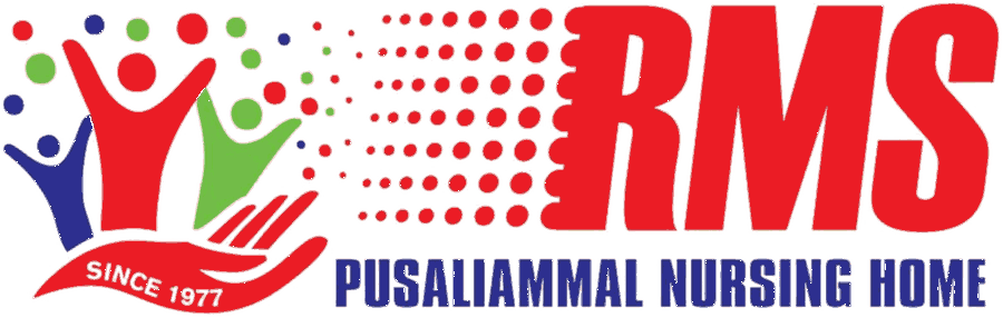 Rm.S. Pusaliammal Nursing Home logo — RMS, since 1977